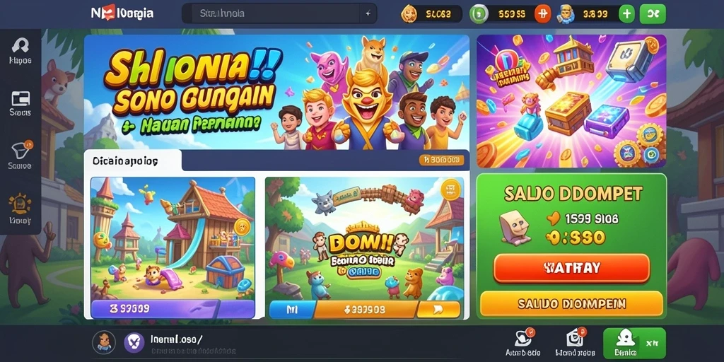 dewa1000 - Ilustrasi permainan slot yang penuh warna dan menantang.